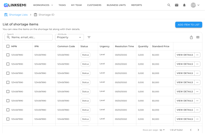 Upload your shortage list in Excel format and seamlessly manage your list items. Establish standard prices for each item and effortlessly share them with your trusted suppliers.
